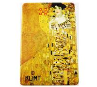 Promotion ! Miroir De Poche 'klimt' Jaune Marron (Adèle) - 8. 5x5. 5 Cm