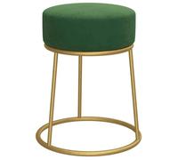Promotion Noël""Tabouret rond Vert Velours FR07_ 9309471