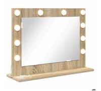 ""Promotion Nove"" Miroir de vanité avec miroir - miroir de coiffure - conception contemporaine Chêne Sonoma 60x45x18 cm FR_02847044