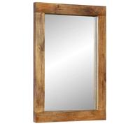 ""Promotion Nove"" Miroir - miroir de coiffure - conception contemporaine, 70x50 cm bois de manguier massif et verre FR_02328538