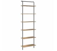 (Promotion octo)Placard Étagère de livres chêne artisanal 60 x 24 x 203cm Bois d'ingénierie skd81639
