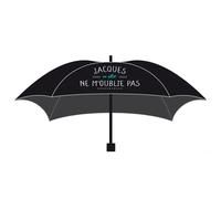 Promotion ! Parapluie Automatique 'jacques A Dit' Noir Turquoise (Ne M'oublie Pas) - 33 Cm, Ouvert 1 M
