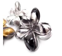 Promotion ! Pince À Cheveux 'flora' Noir - 6x6 Cm