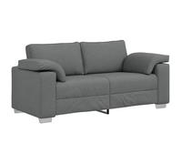 PROMOTION Sofa Loveseat CLIC-CLAC - Gris Foncé 140 cm Tissu 85296 - BestMeuble