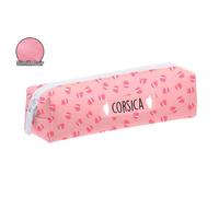 PROMOTION ! Trousse 'Corsica' rose - 19. 5x5. 5x3. 2 cm Rose