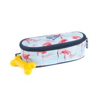 PROMOTION ! Trousse créateur 'Stones and Bones' turquoise rose (flamant rose) - 21x9x7 cm Bleu