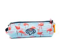 PROMOTION ! Trousse créateur 'Stones and Bones' turquoise rose (flamant rose) - 23x7x7 cm Bleu