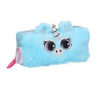 PROMOTION ! Trousse peluche 'Licorne My Unicorn' bleu (Lulupop & the Cutiepies) - 20x9x5 cm Bleu