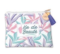 PROMOTION ! Trousse plate 'Corsica' rose mauve (Ile de Beauté) - 22x18 cm Rose