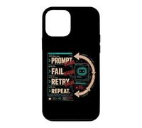 Prompt Échouer Réessayer Répéter Cycle sans Fin Humour Coque pour iPhone 12 Mini