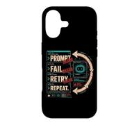 Prompt Échouer Réessayer Répéter Cycle sans Fin Humour Coque pour iPhone 17