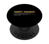 Prompt Engineer Terminal Screen AI Developer et Coder PopSockets PopGrip Adhésif