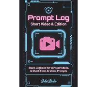 Prompt log - Short Video & Edition: Blank Logbook for Vertical Videos & Short-Form AI Video Prompts.