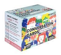 Prompta 400 cartes de conversation pour collègues - Jeu de construction d'équipe 2 en 1 amusant pour le travail - Cartes de questions de 6,3 x 4,4 cm pour apprendre à connaître vos collègues et