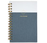 Promptly Journals, A Year of Gratitude (Chambray) - Journal de gratitude guidé, journal quotidien pour une pleine conscience