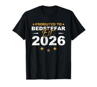 Promu à Bedstefar 2026 Funny New Grandpa Reveal T-Shirt