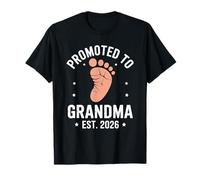 Promu à grand-mère EST 2025 Grands-parents bébé drôle T-Shirt