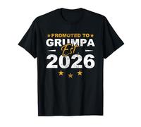 Promu à Grumpa 2026 Funny New Grandpa Reveal T-Shirt