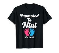 Promu à l'annonce de Grossesse Nini Est 2026 Nini 2026 T-Shirt Graphique avec Valeur