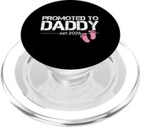 Promu à Papa Est 2026 New Dad 2026 Baby Girl Daddy 2026 PopSockets PopGrip pour MagSafe