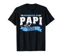 Promu à Papi Est 2026 New Grandpa to Be 26 T-Shirt