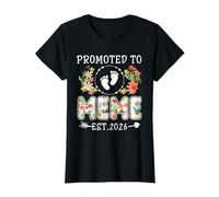 Promu Meme 2026 Flower First Time Grandma T-Shirt