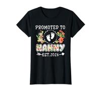 Promu Nounou 2026 Flower First Time Grandma T-Shirt