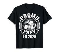 Promu Papy 2026 Idée Annonce Futur Grand-Père en Cours T-Shirt