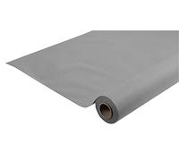 Pronappe - Réf. R580630I - Nappe jetable en rouleau de 6 M de long X 1,20 M de large - Intissée Airlaid, matière effet textile avec un tombé parfait, proche du tissu - Couleur grise