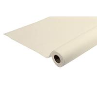 Pro Nappe - Réf R581549I - Nappe jetable en rouleau de 15 M de long X 1,20 M de large - Couleur ivoire - Intissée Airlaid, matière effet textile avec un tombé parfait, proche du tissu
