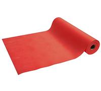 Pronappe - Réf. R732409I - Tête à tête jetable non tissé spunbond - Carton de 4 rouleaux de 24 M de long X 0,4 M de large prédécoupé tous les 1,20 M - Représente 20 têtes à tête - Couleur rouge