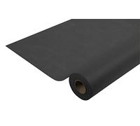 Pronappe - Réf. R781021I - Nappe jetable en non tissé spunbond - Rouleau de 10 m de long X 1,20 m de large - Matière indéchirable, déperlante et essuyable - Couleur noire, Noir