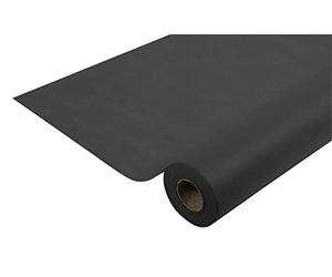 Pronappe - Réf. R781021I - Nappe jetable en non tissé spunbond - Rouleau de 10 m de long X 1,20 m de large - Matière indéchirable, déperlante et essuyable - Couleur noire, Noir