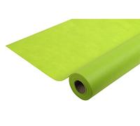 Pronappe - Réf. R781031I - Nappe jetable en non tissé spunbond - Rouleau de 10 M de long X 1,20 M de large - Matière indéchirable, déperlante et essuyable - Couleur vert kiwi