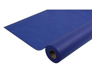 Pronappe - Réf. R781046I - Nappe jetable en non tissé spunbond - Rouleau de 10 M de long X 1,20 M de large - Matière indéchirable, déperlante et essuyable - Couleur bleu marine