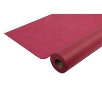 Pronappe - Réf. R782008I - Nappe jetable en non tissé spunbond - Rouleau de 20 M de long X 1,20 M de large - Matière indéchirable, déperlante et essuyable - Couleur bordeaux