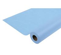 Pronappe - Réf. R782025I - Nappe jetable en non tissé spunbond - Rouleau de 20 M de long X 1,20 M de large - Matière indéchirable, déperlante et essuyable - Couleur bleu ciel