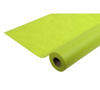 Pro Nappe - Réf R785033I - Nappe jetable en non tissé spunbond - Rouleau de 50 M de long X 1, 20 M de large - Couleur anthracite - Tissu indéchirable, déperlant et essuyable, Vert Kiwi