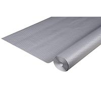 Nappe en rouleau papier gaufré Toile de lin - 20x1,18m - Argent