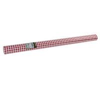 PRONAPPE - Réf. R802070I - Nappe jetable en papier gaufré - Rouleau de 20 M de long et 1,18 M de large - Gaufrage unique, esthétique et profond - Fabriqué en France - Couleur vichy rouge