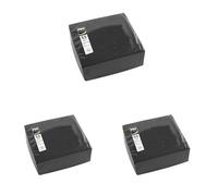 PRONAPPE - Réf. SV622021I - 50 Serviettes cocktail 20x20 cm - Papier micro-gaufré - ouate 2 plis - Noir (Lot de 3)