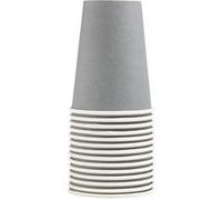 Pronappe - Tasse - Taille 7 cm diameter - 200 ml - jetable - gris (pack de 15) Gris