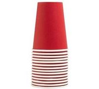 Pronappe - Tasse - Taille 7 cm diameter - 200 ml - jetable - rouge (pack de 15) Rouge G