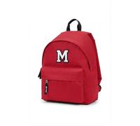 PRONENS. - Sac à dos personnalisé avec initiale brodée pour enfant et adulte | École, maternelle et usage quotidien | 2 tailles | uni ou personnalisé | Ajouter un porte-clés avec nom, rouge, ENFANT