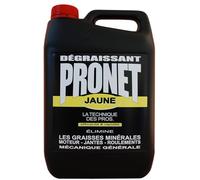 PRONET - Dégraissant industriel surpuissant - Nettoie et dégraisse efficacement toutes pièces mécaniques - Formule concentrée - Préserve les joints, caoutchoucs et faisceaux électrique - 5 L