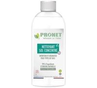 PRONET NATURE - Nettoyant Sol concentré - Nettoie et dégraisse sans rinçage - Tous types de sols mêmes fragiles - 99,9% ingrédients naturels - ECOCERT- Jusqu’à 66 lavages - Douce odeur Lavande - 1L