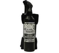 PRONET - Nettoyant Vitres d'Insert, Cheminées et Poeles -Elimine les traces noires de fumée et de suie - Désincrustant surpuissant - Préserve les joints isolants - Microfibre recyclée - Spray 500 Ml