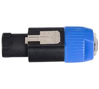 Pronomic Adaptateur AD-JFSPM - Jack 6,3mm femelle vers connecteur Speakon compatible mâle - Prêt à l’emploi et câblé - Construction robuste - Boîtier en plastique incassable