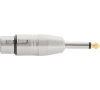 Pronomic Adaptateur AD-JMXF - Jack Mono 6,3mm mâle vers XLR femelle - Pré-câblé et prêt à l’emploi - Pointe de connecteur dorée - Construction robuste - Boîtier en métal moulé sous pression