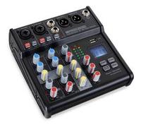 Pronomic B-403 Mini-Mixer table de mixage DJ avec Bluetooth® et enregistrement USB